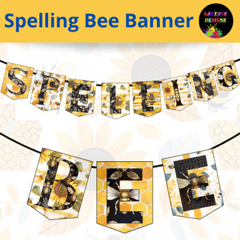 Preview of Banner Spelling Bee Decor: Engage and Learn. | Bulletin Board | printable
