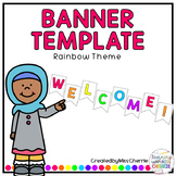 Banner Template (Rainbow Theme) EDITABLE