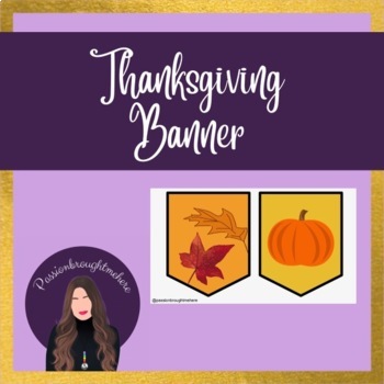 Banner - Thanksgiving / Fall by Passionbroughtmehere | TPT