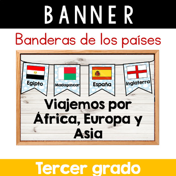 Preview of Banner - banderas de los países | Tercer grado