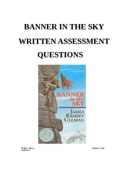 Banner in the Sky Comprehension Assessments by Mark Aaron | TPT