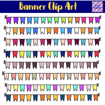 Preview of Banners Bunting Cute Clip Art