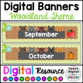 Banners/Headers for Google Classroom™ | Woodland Theme | D