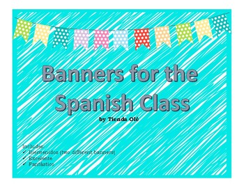 Preview of Banners for the Spanish Class
