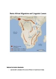 Bantu Africa Migrations Map Study of Language
