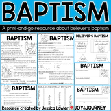 Baptism Activity (Believer's Baptism)