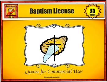 Preview of Baptism and Baptism of the Lord Clip Art - Commercial Use License