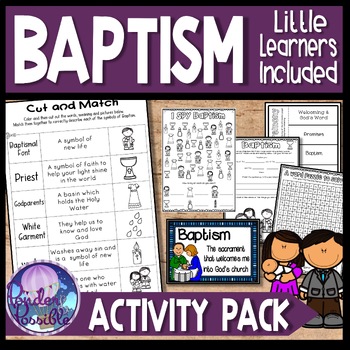 Preview of Baptism Activity Pack