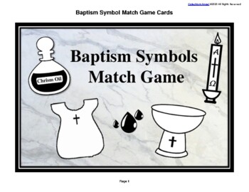 Baptism Symbols Catholic Church