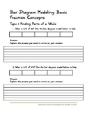 Bar Diagram Modeling-- Basic Fraction Concepts, Grades 3-6+