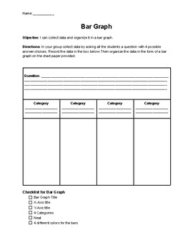 Preview of Bar Graph Data Collection Data Organizer