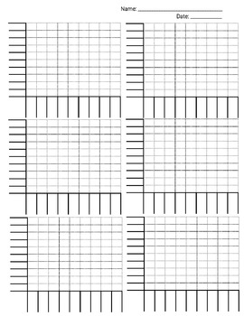 Preview of Bar Graph Histogram Line Graph Work Paper Template IEP Accommodation