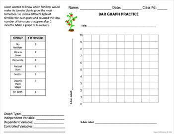 Preview of Bar Graph Practice- Spanish Version and Answer Key Included!