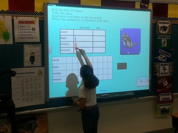 Preview of Bar Graph Smartboard Center Activity