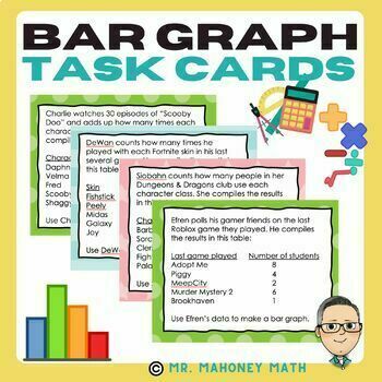 Preview of Bar Graph Task Cards