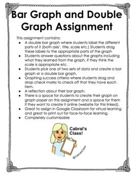 Preview of Bar Graph and Double Bar Graph Assignment 