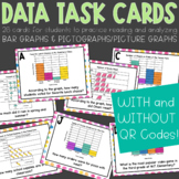 Bar Graph and Pictograph Data Analysis Task Cards