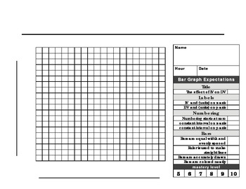 Preview of Bar Graph paper and rubric