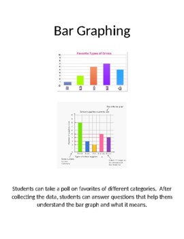 Preview of Bar Graphing Activities