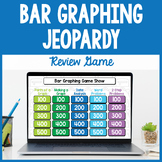 Bar Graphing & Data Analysis Jeopardy - Math Game Show Pow