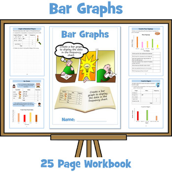 Preview of Bar Graphs - 25 Page Workbook (Special Education Students)