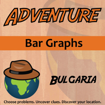 Preview of Bar Graphs Activity - Printable & Digital Bulgaria Adventure Worksheet