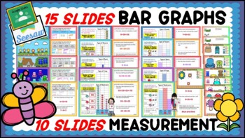 Preview of Bar Graphs, Categorize with Tally Marks, PLUS Measurement/SEESAW/Google Slides