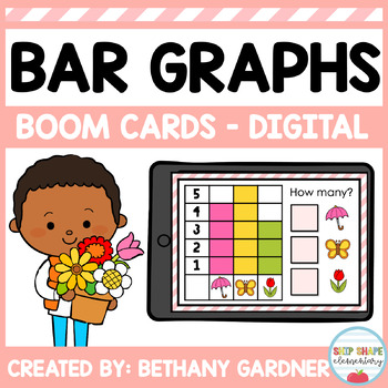 Preview of Bar Graphs - Distance Learning - Boom Cards