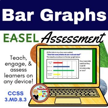 Preview of Bar Graphs Easel Assessment - Digital Bar Graph Activity
