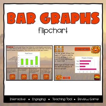 Preview of Bar Graphs ActivInspire Flipchart - Third Grade