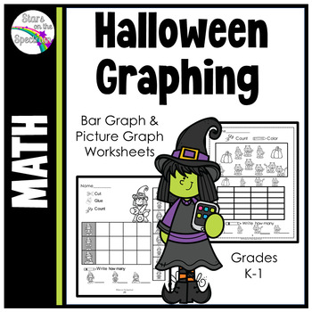 Preview of Bar Graphs Worksheets Halloween