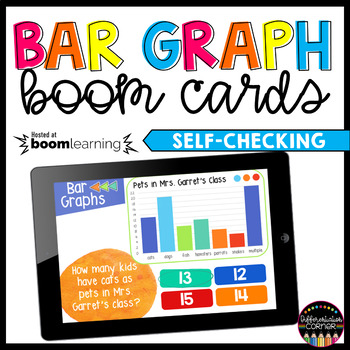 Preview of Bar Graphs Math Boom Cards Graph Boom Cards