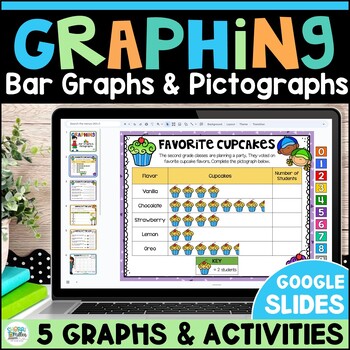 Preview of Bar Graphs, Pictographs & Picture Graphs - Digital Graphing Activities Practice