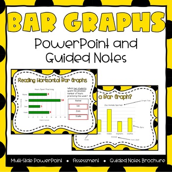 Preview of Bar Graphs Powerpoint & Guided Notes - Third Grade