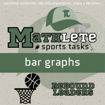 Preview of Bar Graphs Printable & Digital Activity - Basketball Mathlete