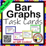 Bar Graphs Task Cards w/ QR Codes NOW Digital!