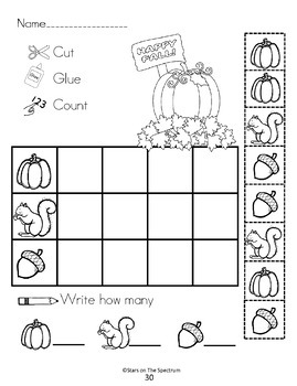 bar graphs fall bar graph worksheets by stars on the spectrum tpt