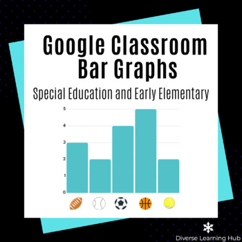 Preview of Bar Graphs for Google Classroom! Remote Learning Special Ed + Early Elementary
