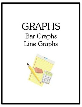 Preview of Bar & Line Graphs Lesson Unit with materials - Math