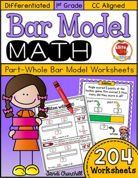 Preview of Bar Model Worksheets-Differentiated