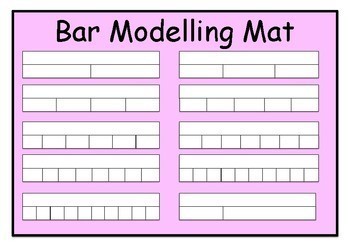 Bar Modelling Mats by The London Teacher | TPT