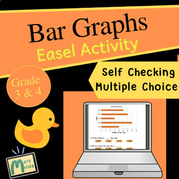 Preview of Bar graph worksheets with scaled intervals - Easel Activity