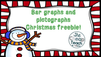 Preview of Bar graphs and pictographs task cards freebie