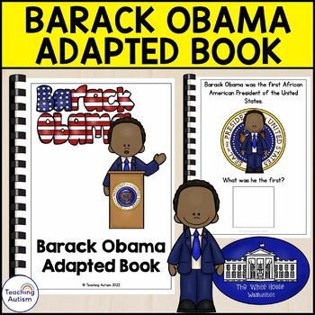 Preview of Barack Obama Adapted Book for Special Education