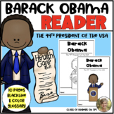 Barack Obama Biography Reader for Black History Kinder & 1