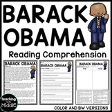 President Barack Obama Biography Reading Comprehension Wor
