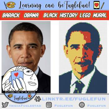 Preview of Barack Obama Black History Lego Mural