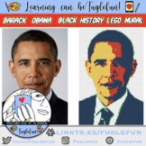 Barack Obama Black History Lego Mural