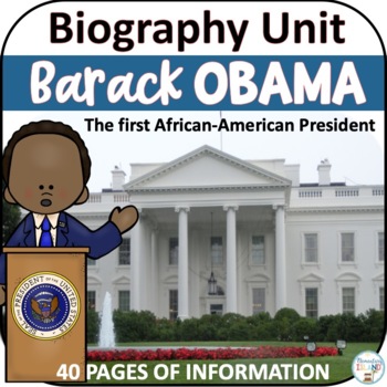 Preview of Barack Obama Black History Month Activities Biography Report research templates