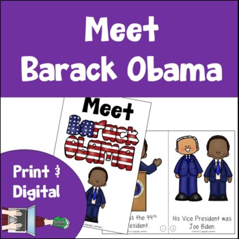 Preview of Barack Obama Book Print and Digital